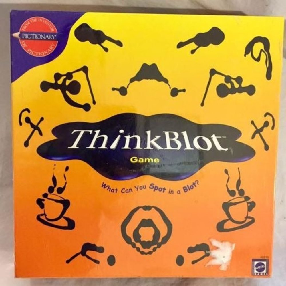 New Thinkblot Game Psychology Party Game Ink Blots Mattel 2000 Imagination